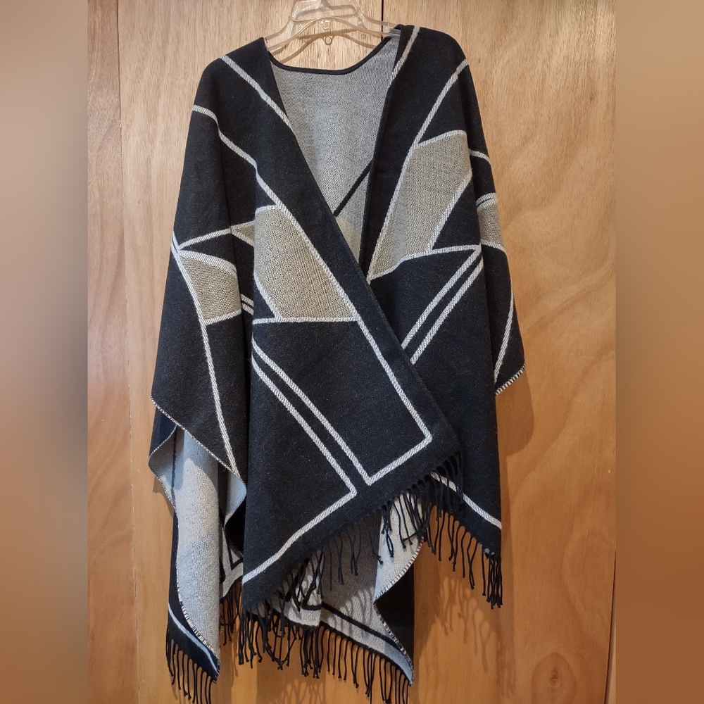 Angora (?) Fringed wrap